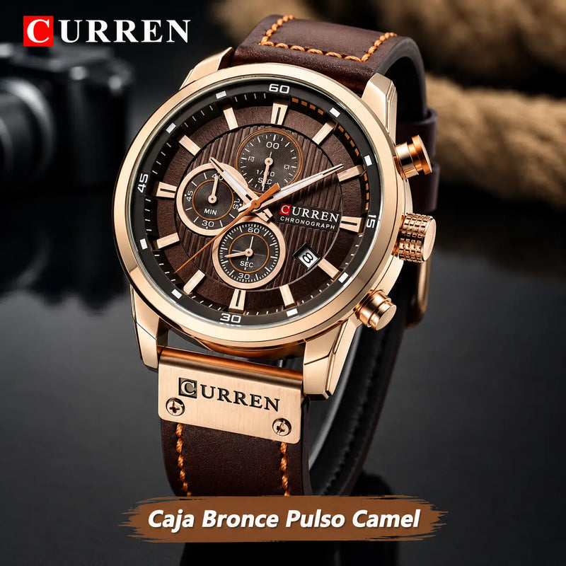 Reloj Curren Hombre Pulso Cuero