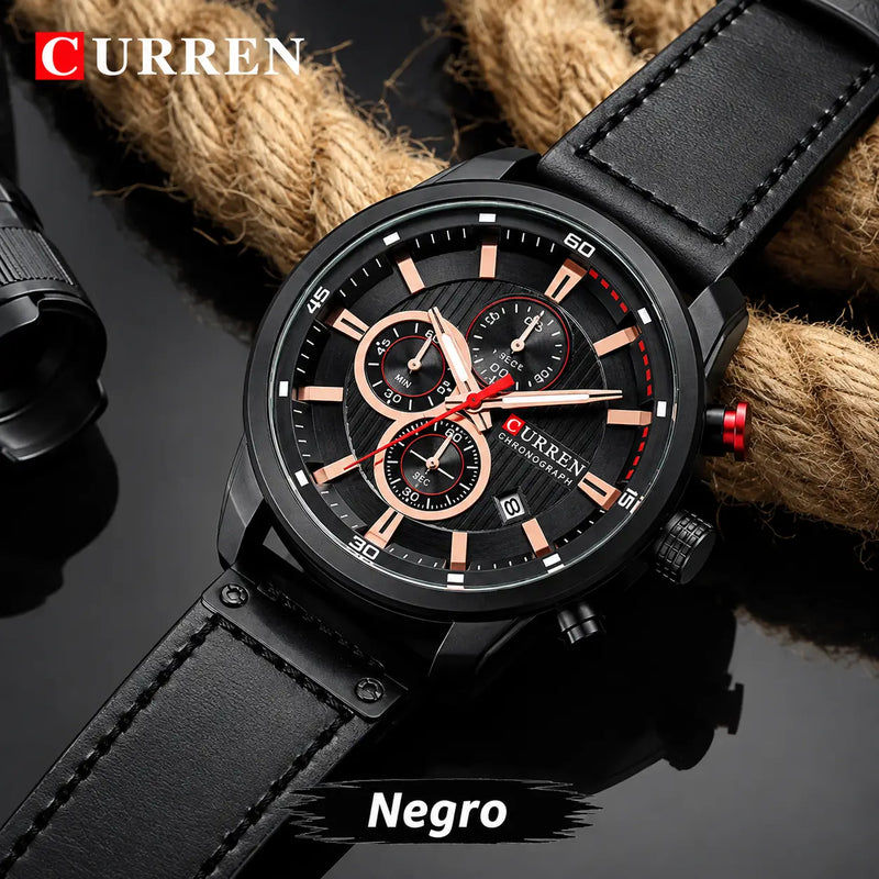 Reloj Curren Hombre Pulso Cuero