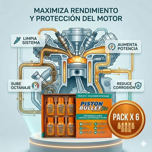 X6 Elevador De Octanaje Piston Bullet Bi